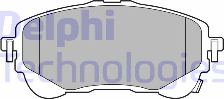 Delphi LP3609 — Zestaw klocków hamulcowych, hamulce tarczowe