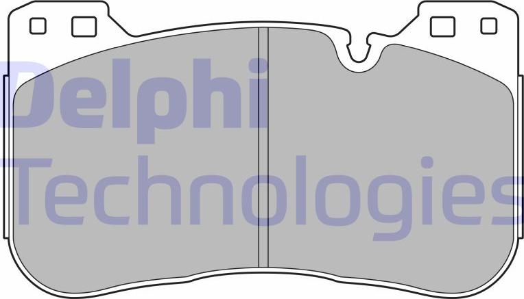 Delphi LP3626 — Zestaw klocków hamulcowych, hamulce tarczowe