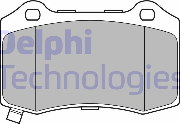 Delphi LP3676 — Zestaw klocków hamulcowych, hamulce tarczowe
