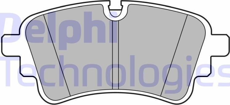 Delphi LP3670 — Zestaw klocków hamulcowych, hamulce tarczowe