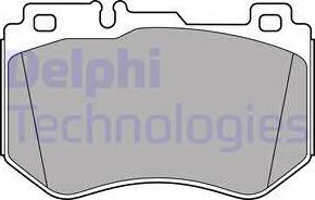 Delphi LP3137 — Zestaw klocków hamulcowych, hamulce tarczowe