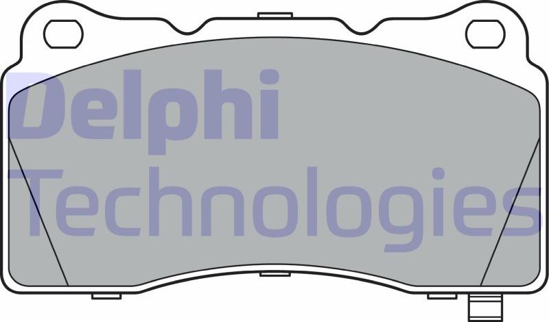 Delphi LP3362 — Zestaw klocków hamulcowych, hamulce tarczowe