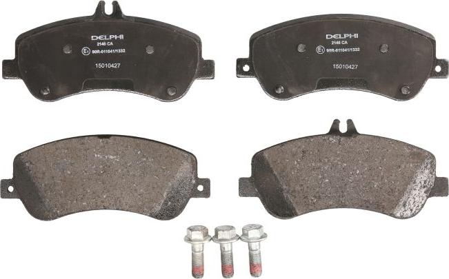 Delphi LP2146 — Zestaw klocków hamulcowych, hamulce tarczowe