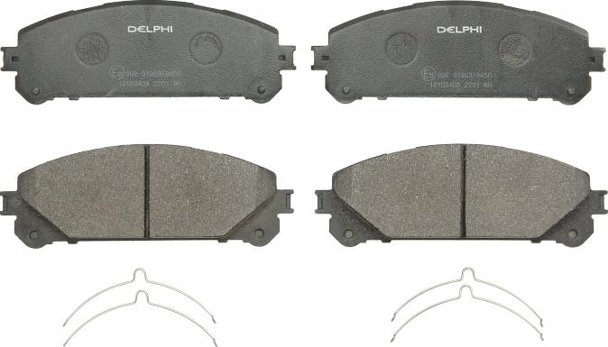 Delphi LP2201 — Zestaw klocków hamulcowych, hamulce tarczowe