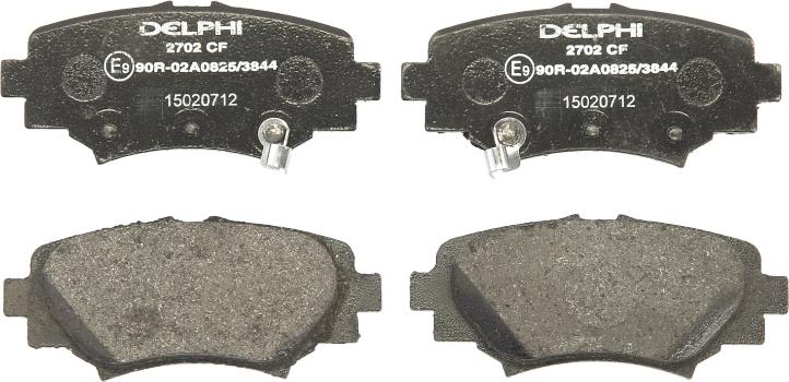 Delphi LP2702 — Zestaw klocków hamulcowych, hamulce tarczowe