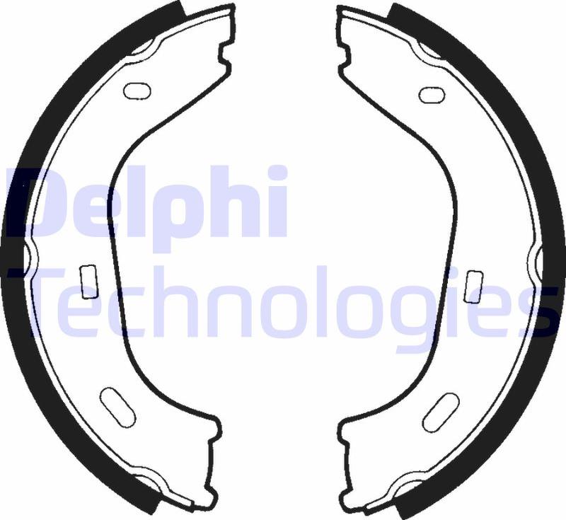 Delphi LS1372 — Zestaw szczęk hamulcowych, hamulec postojowy