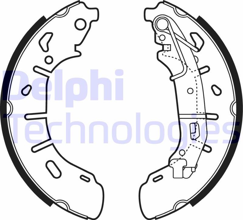 Delphi LS2050 — Zestaw szczęk hamulcowych