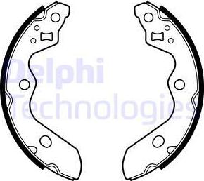 Delphi LS2156 — Zestaw szczęk hamulcowych