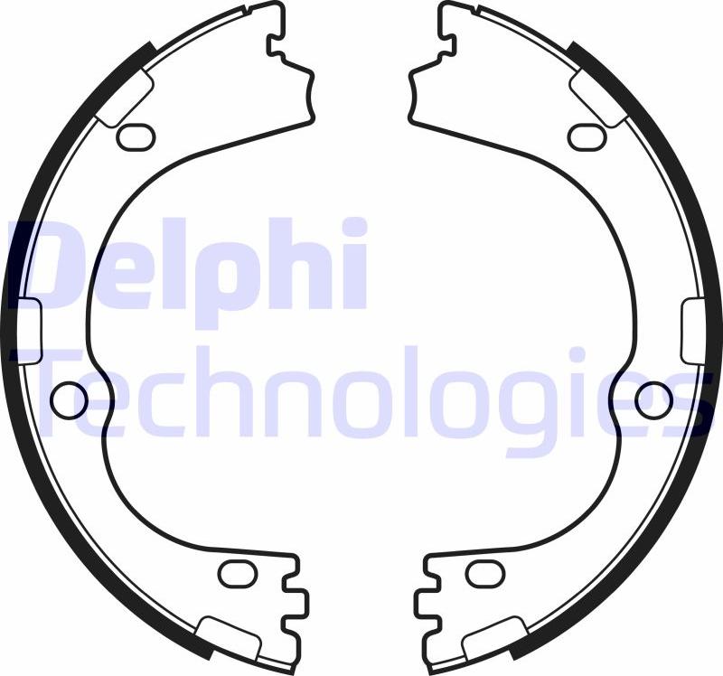 Delphi LS2166 — Zestaw szczęk hamulcowych, hamulec postojowy
