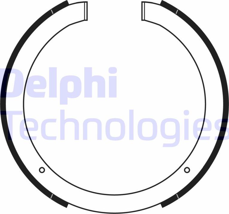 Delphi LS2168 — Zestaw szczęk hamulcowych