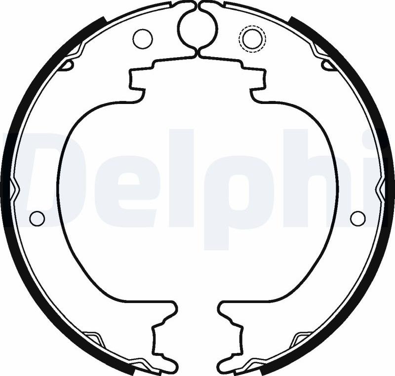 Delphi LS2121 - Szczęka hamulcowa