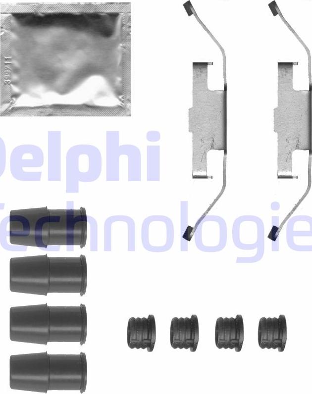 Delphi LX0683 — Zestaw akcesoriów, klocki hamulcowe