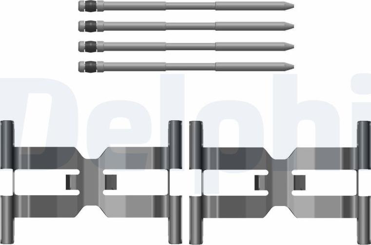 Delphi LX0796 — Zestaw akcesoriów, klocki hamulcowe