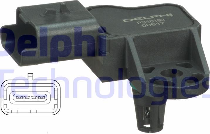 Delphi PS10190 — Czujnik ciśnienia powietrza, adaptacja wysokościowa