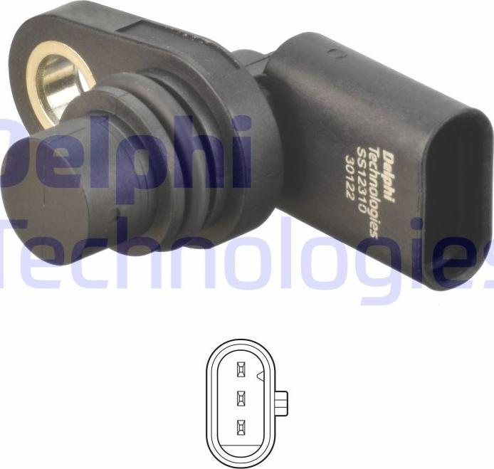 Delphi SS12310-12B1 — Czujnik, pozycja wałka rozrządu