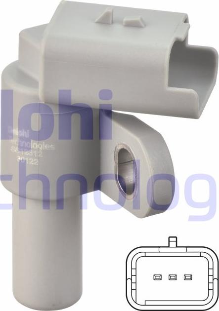 Delphi SS12312-12B1 — Czujnik, pozycja wałka rozrządu