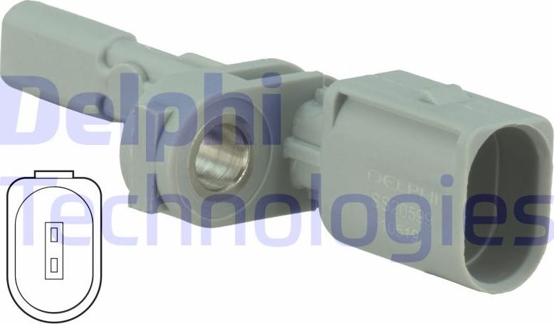 Delphi SS20599 - CZUJNIK ABS AUDI A3 12-