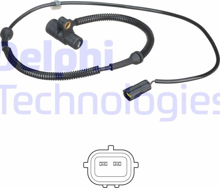 Delphi SS20519 - Czujnik ABS