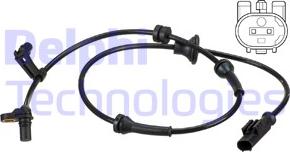 Delphi SS20587 - CZUJNIK ABS CITROEN C1 1.0 05-