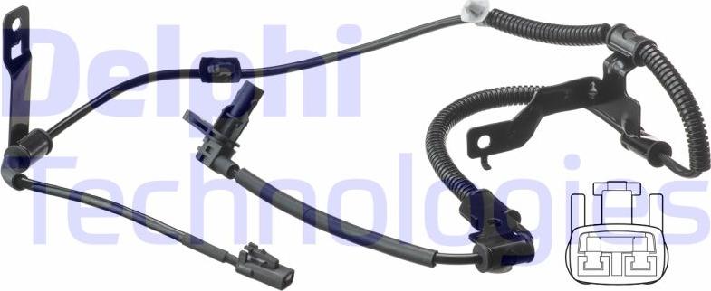 Delphi SS20532 - CZUJNIK ABS KIA CARENS 1.6 06-