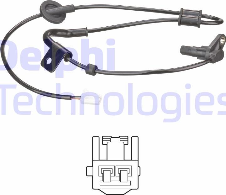 Delphi SS20529 - Czujnik prędkości koła ABS