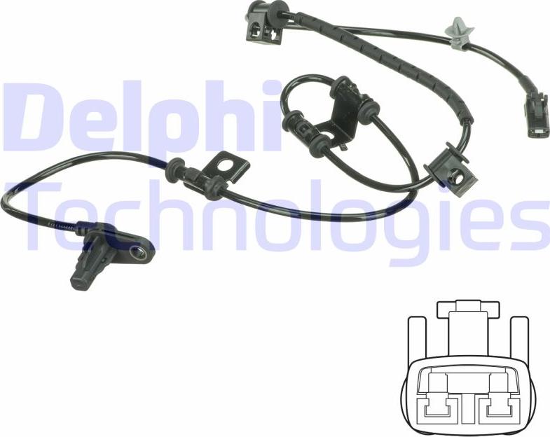 Delphi SS20615 — Czujnik, prędkość obrotowa koła