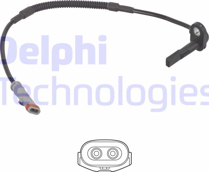 Delphi SS21252-12B1 — Czujnik, prędkość obrotowa koła