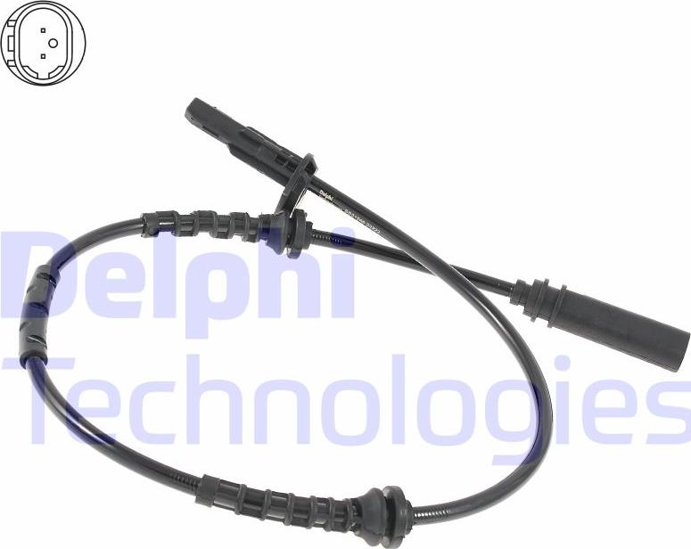Delphi SS21266-12B1 — Czujnik, prędkość obrotowa koła