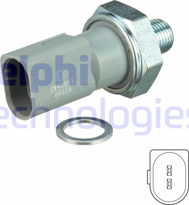 Delphi SW90053 — Czujnik, ciśnienie oleju