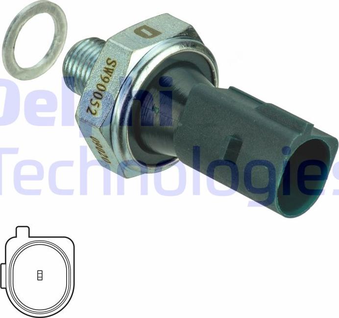 Delphi SW90052 — Czujnik, ciśnienie oleju