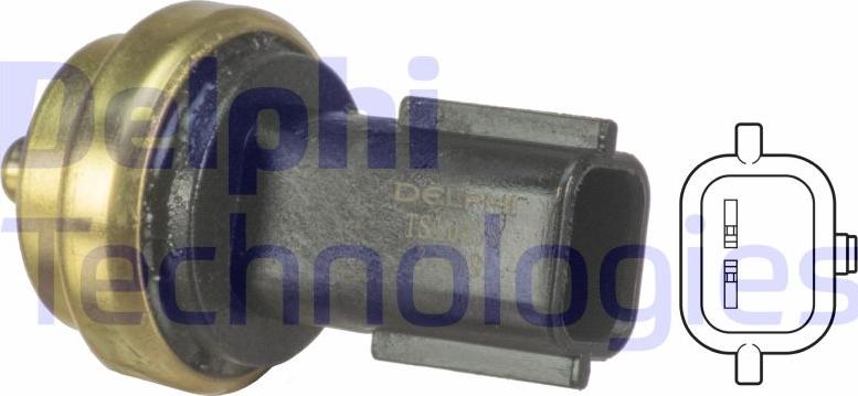 Delphi TS10458 — Czujnik, temperatura płynu chłodzącego