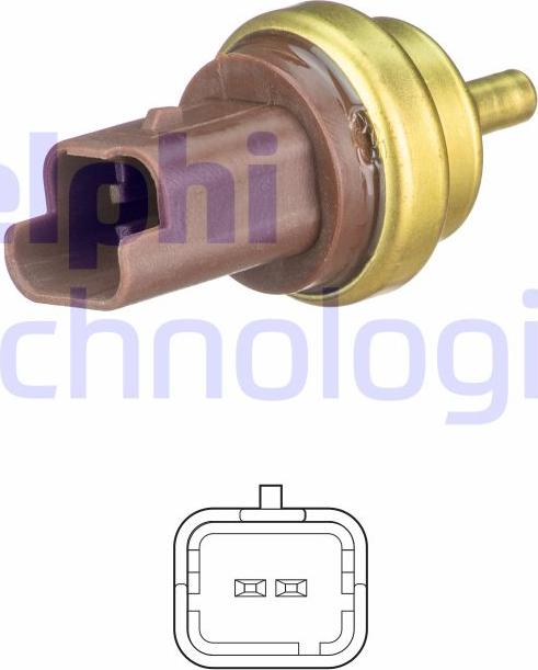 Delphi TS10477 — Czujnik, temperatura płynu chłodzącego