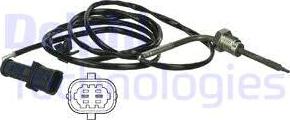 Delphi TS30063 - CZUJNIK TEMP. SPALIN OPEL VECTRA 1.9CDTI 02-