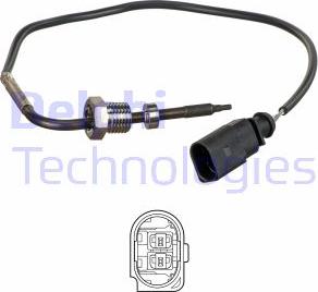 Delphi TS30140-11B1 - Czujnik, temperatura spalin