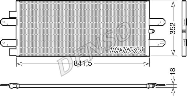 Denso DCN99053 - Skraplacz klimatyzacji