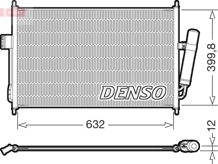 Denso DCN99084 — Skraplacz, klimatyzacja