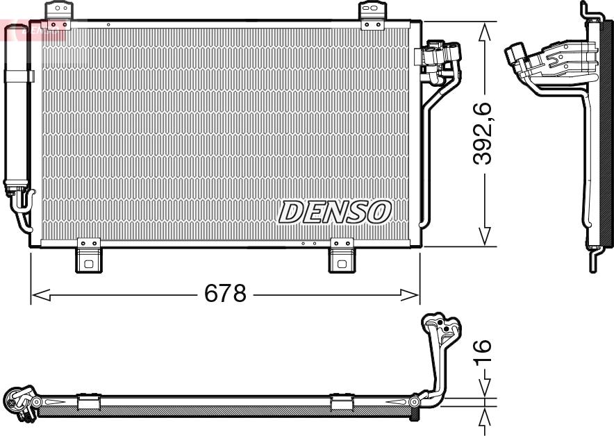 Denso DCN44015 - Skraplacz klimatyzacji