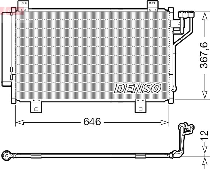Denso DCN44012 — Skraplacz, klimatyzacja