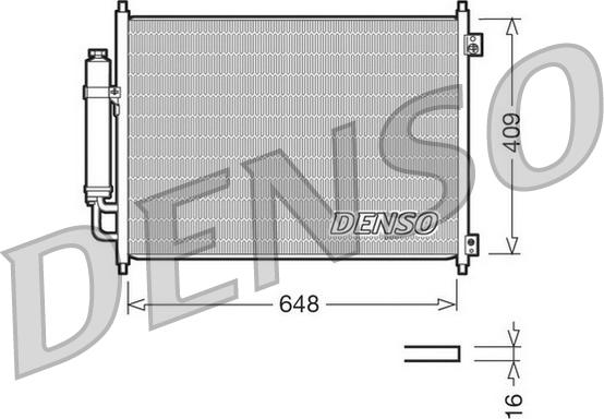 Denso DCN46001 — Skraplacz, klimatyzacja