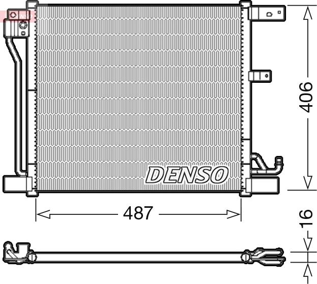 Denso DCN46018 — Skraplacz, klimatyzacja