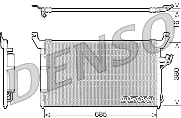 Denso DCN46013 — Skraplacz, klimatyzacja