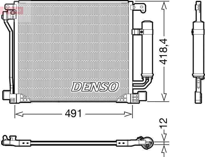 Denso DCN46025 — Skraplacz, klimatyzacja