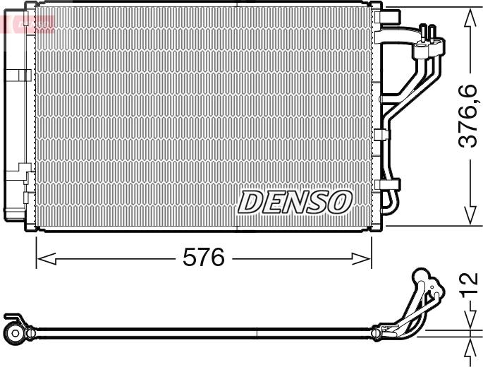 Denso DCN41010 — Skraplacz, klimatyzacja