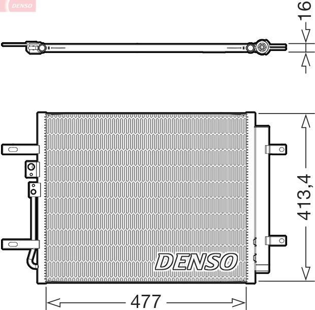 Denso DCN41029 - Skraplacz klimatyzacji