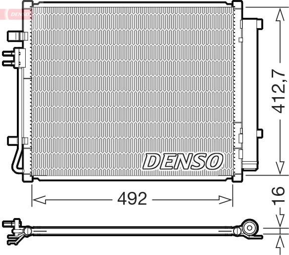 Denso DCN43015 — Skraplacz, klimatyzacja