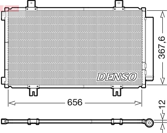 Denso DCN47009 — Skraplacz, klimatyzacja