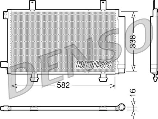 Denso DCN47002 — Skraplacz, klimatyzacja