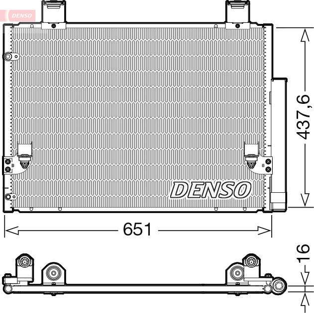 Denso DCN50057 — Skraplacz, klimatyzacja
