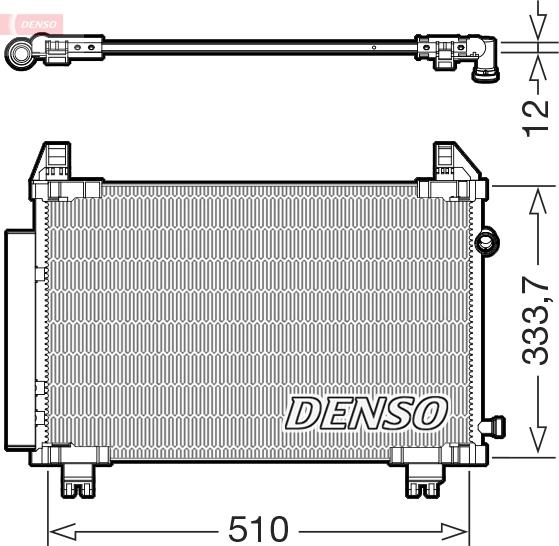 Denso DCN50062 - Skraplacz klimatyzacji