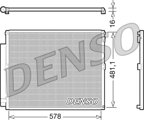 Denso DCN50017 — Skraplacz, klimatyzacja